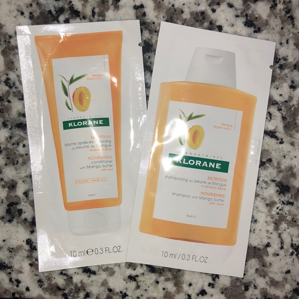 Klorane shampoo and conditioner samples .3 oz